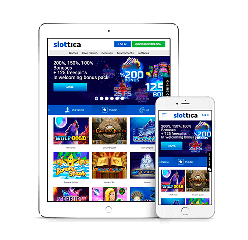 Slottica casino aplikacja mobilna na iPhone